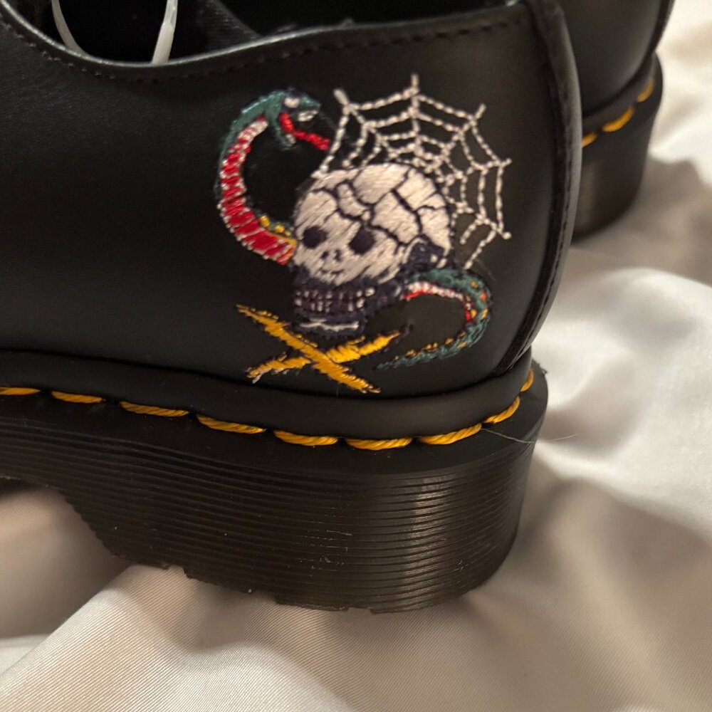 Dr. Marten 1461 Souvenir Embroidered Leather Shoes - Picture 4 of 10